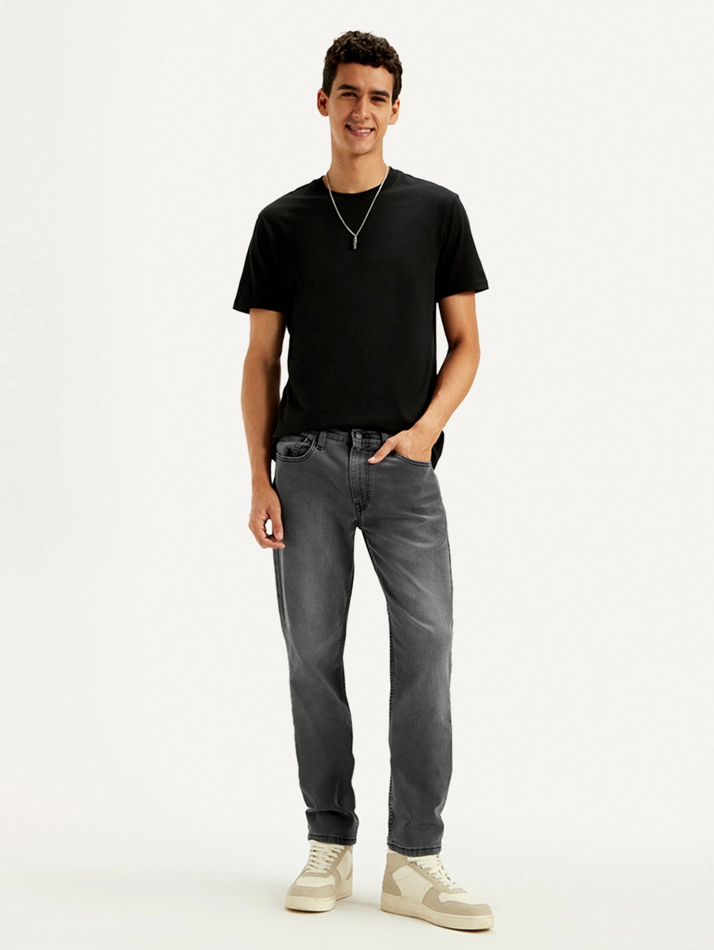 Low Maintenance Denim Men's 511 Charcoal Grey Slim Fit Mid Rise Jeans