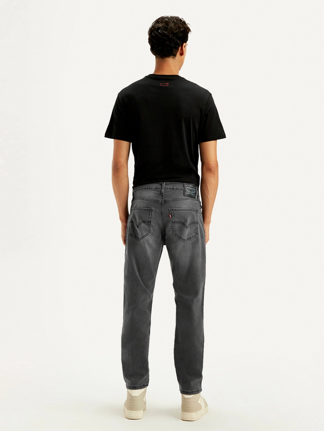 Men's 511 Charcoal Grey Slim Fit Mid Rise Jeans High Durability Thread Garment Dyed Technique