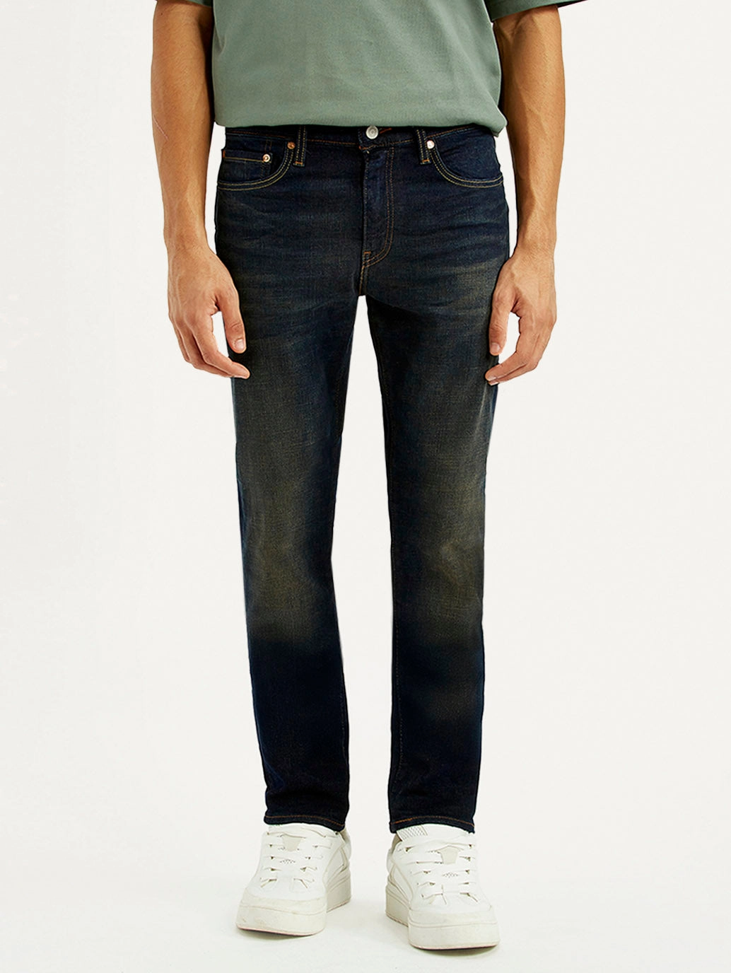 Comfortable Choice Work Ready Neutral Men's 511 Dark Blue Slim Fit Mid Rise Selvedge Jeans