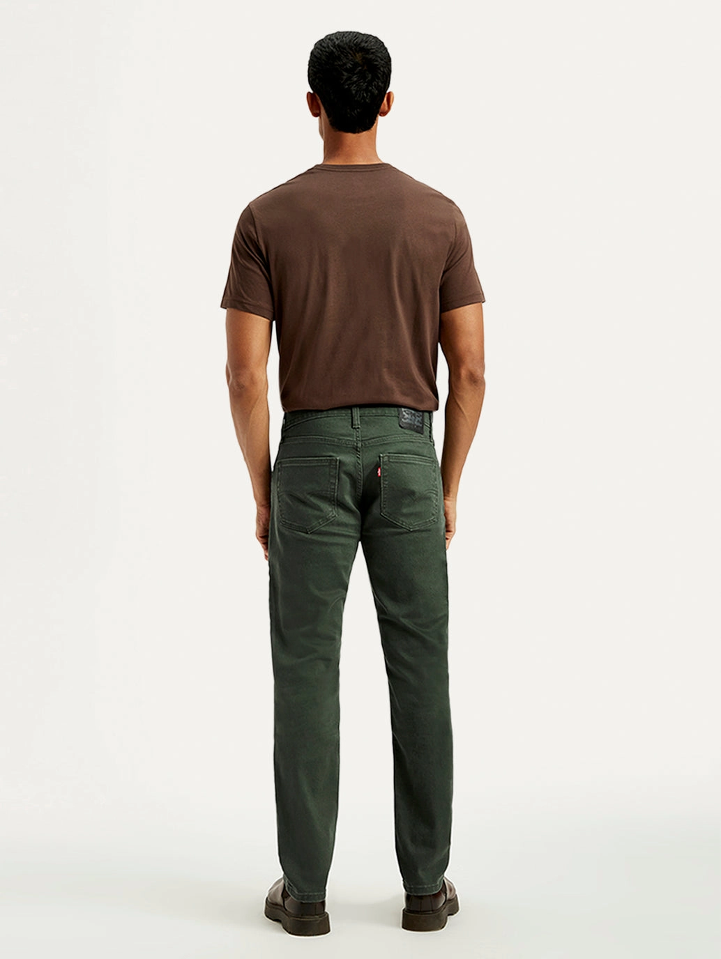 Fashion Fit Design Men's 511 Dark Green Overdyed Slim Fit Mid Rise Jeans