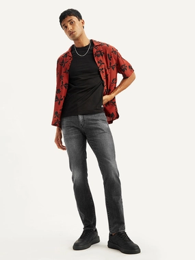 All-day Comfort Men's 511 Grey Slim Fit Mid Rise Jeans