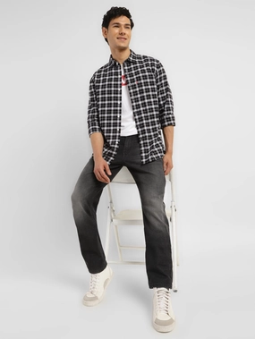 Men's 511 Grey Slim Fit Mid Rise Jeans Neutral Look