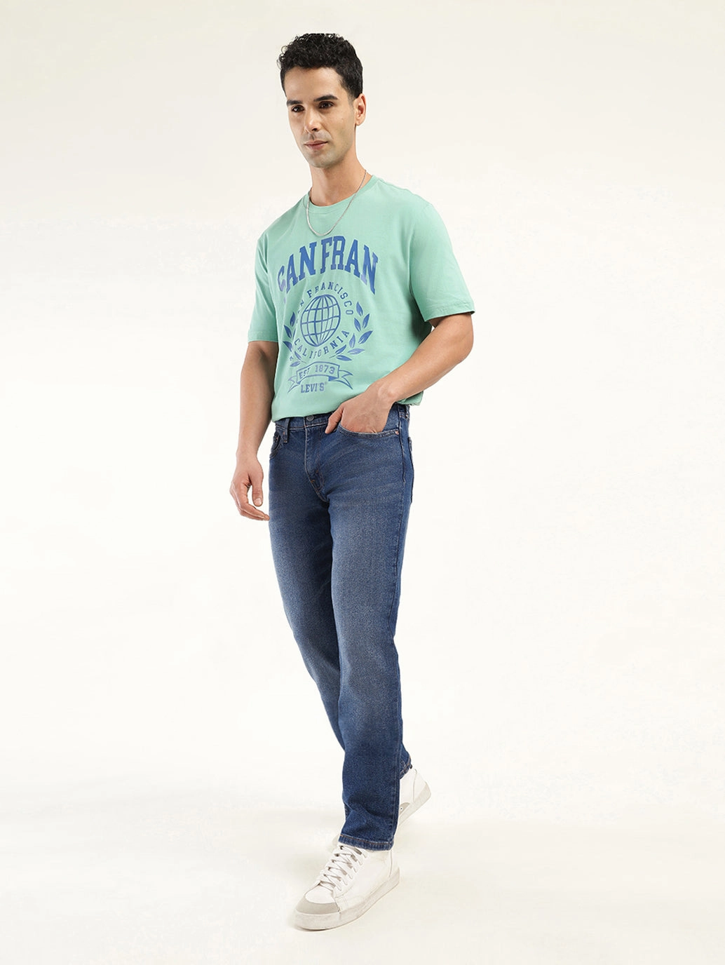 Men's 511 Indigo Slim Fit Mid Rise Jeans Easy Pairing
