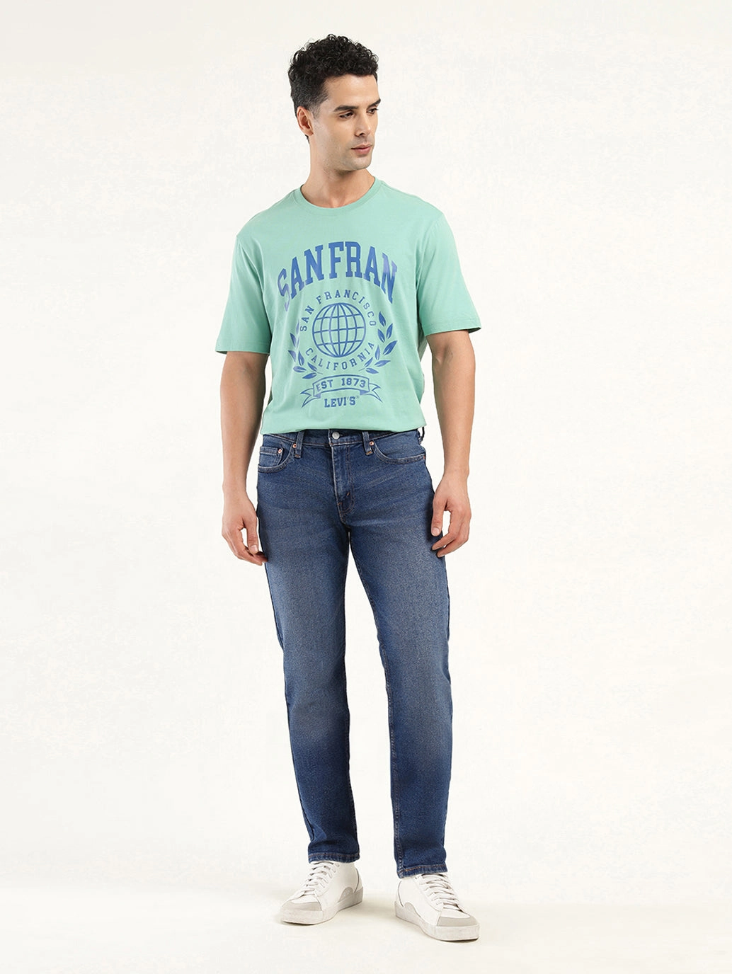 Timeless Look Men's 511 Indigo Slim Fit Mid Rise Jeans