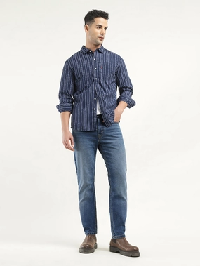 Fresh casual Outfit Basic Men's 511 Indigo Slim Fit Mid Rise Jeans