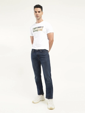 Men's 511 Indigo Slim Fit Mid Rise Jeans Tailored Silhouette Daywear Fit
