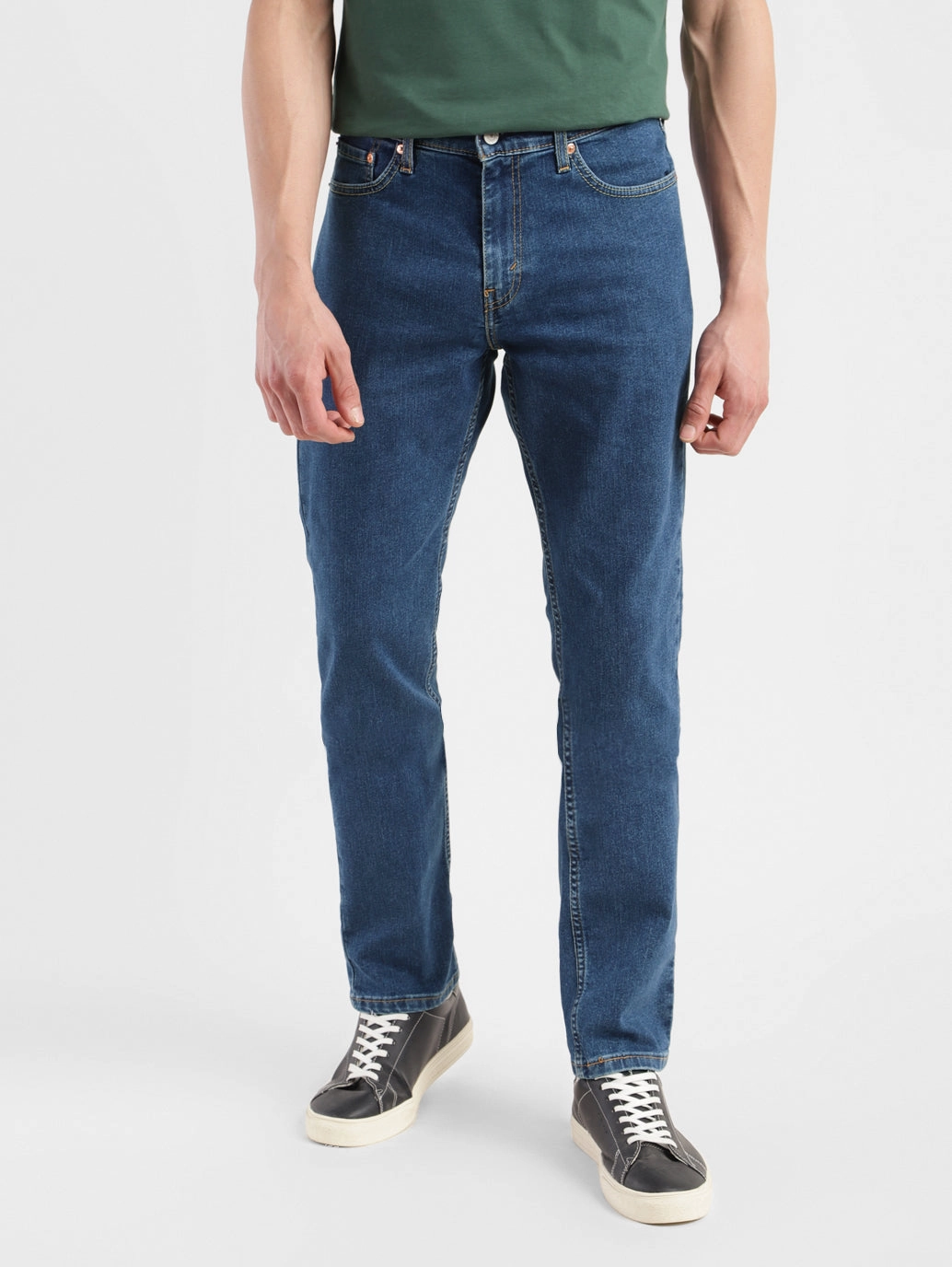 Men's 511 Navy Blue Slim Fit Mid Rise Jeans Casual Staple