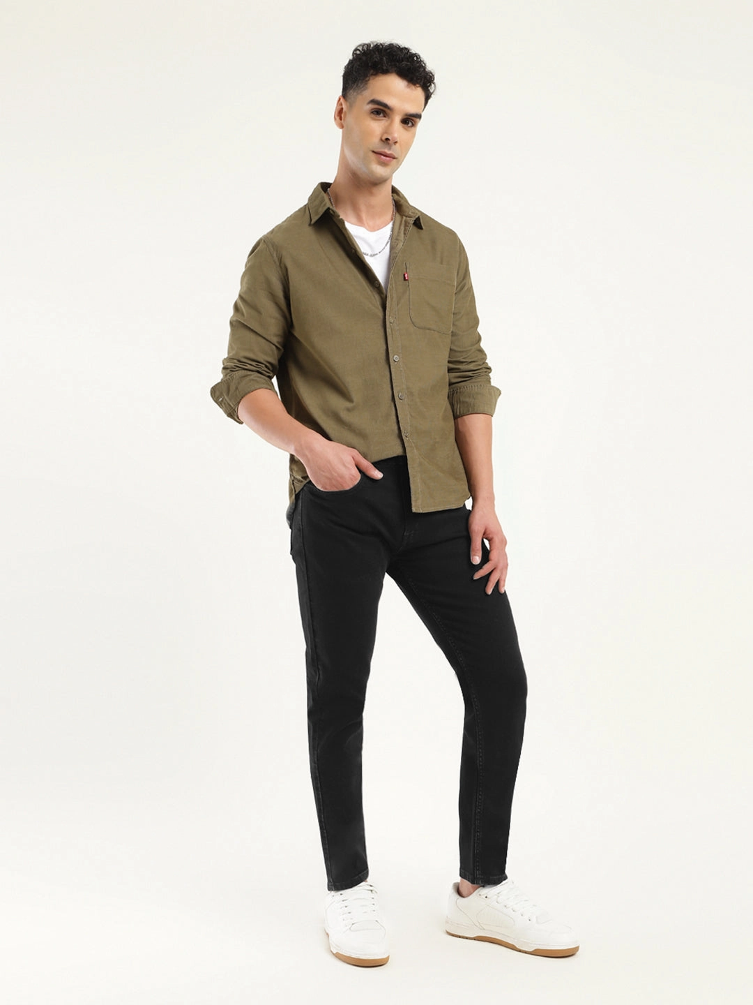 Office Wear Chill Outfit Date Night Men's 512 Black Slim Tapered Fit Mid Rise Jeans
