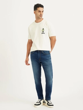 Men's 512 Blue Slim Tapered Fit Mid Rise Jeans Simple Detail Smart Casual