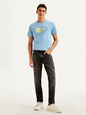 Men's 512 Charcoal Grey Slim Tapered Fit Mid Rise Jeans Eco Friendly Night Out