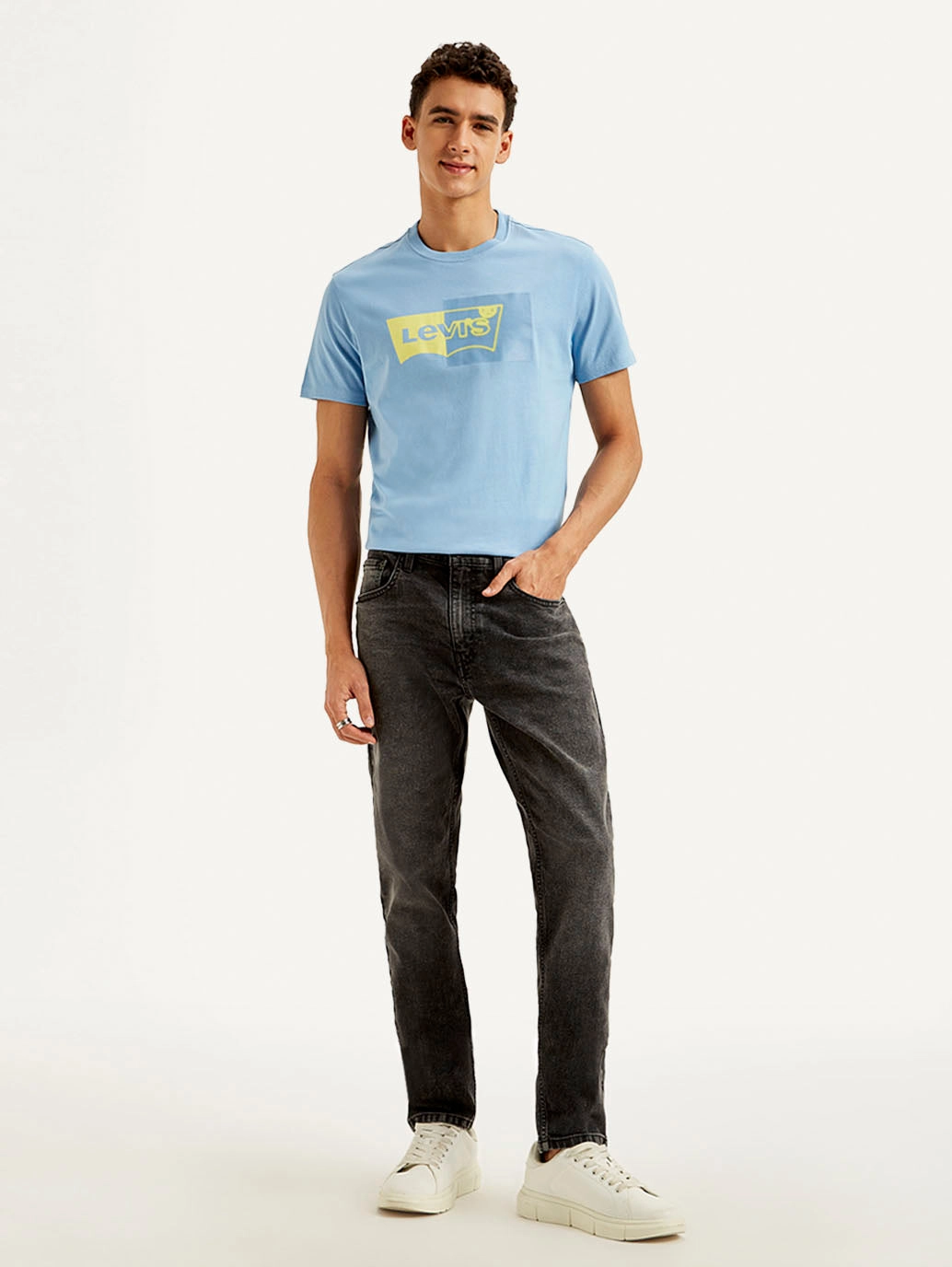 Men's 512 Charcoal Grey Slim Tapered Fit Mid Rise Jeans Eco Friendly Night Out