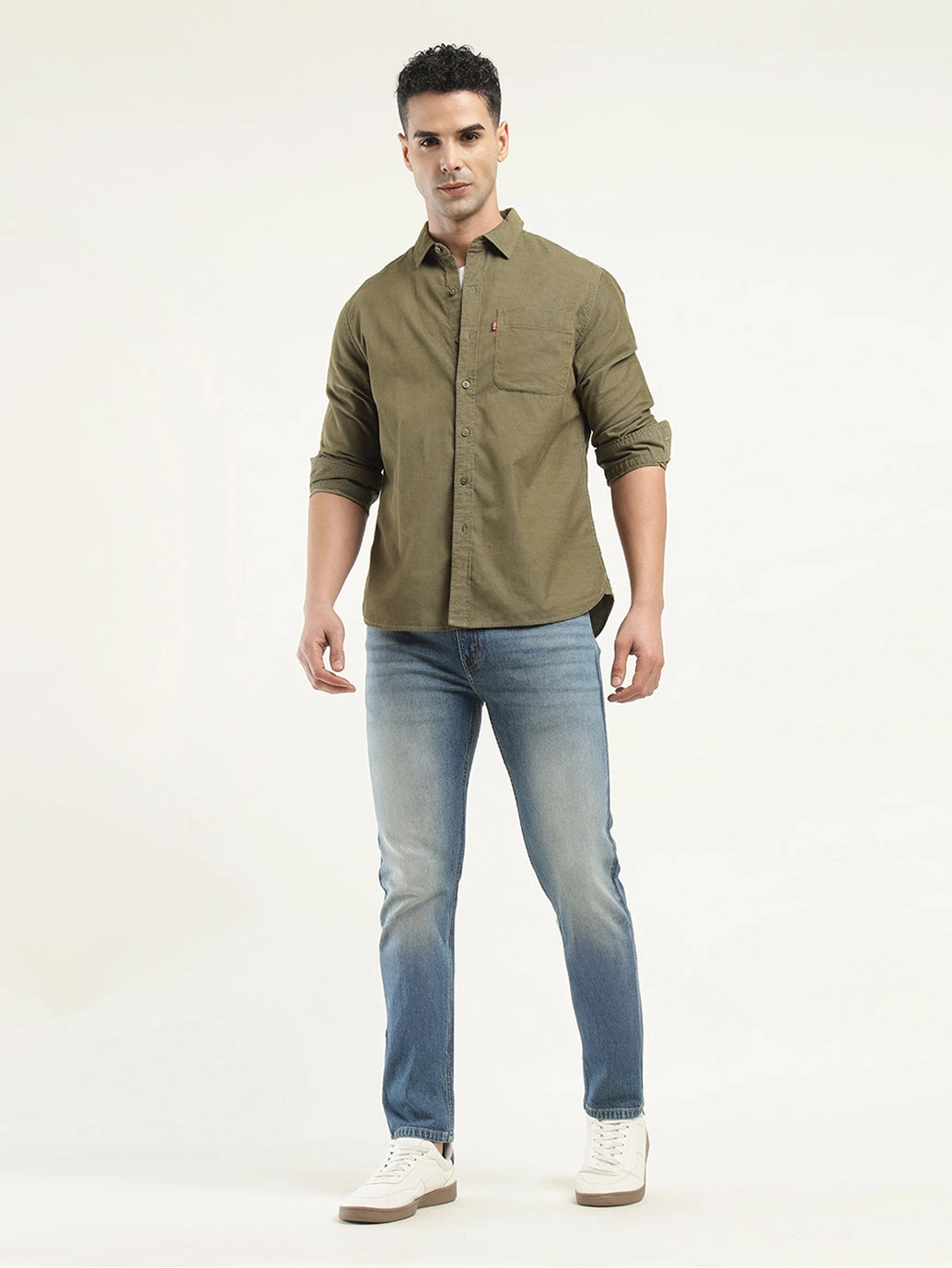 Men's 512 Indigo Slim Tapered Fit Mid Rise Jeans Work Meeting Weekend Style Streetwear Fan