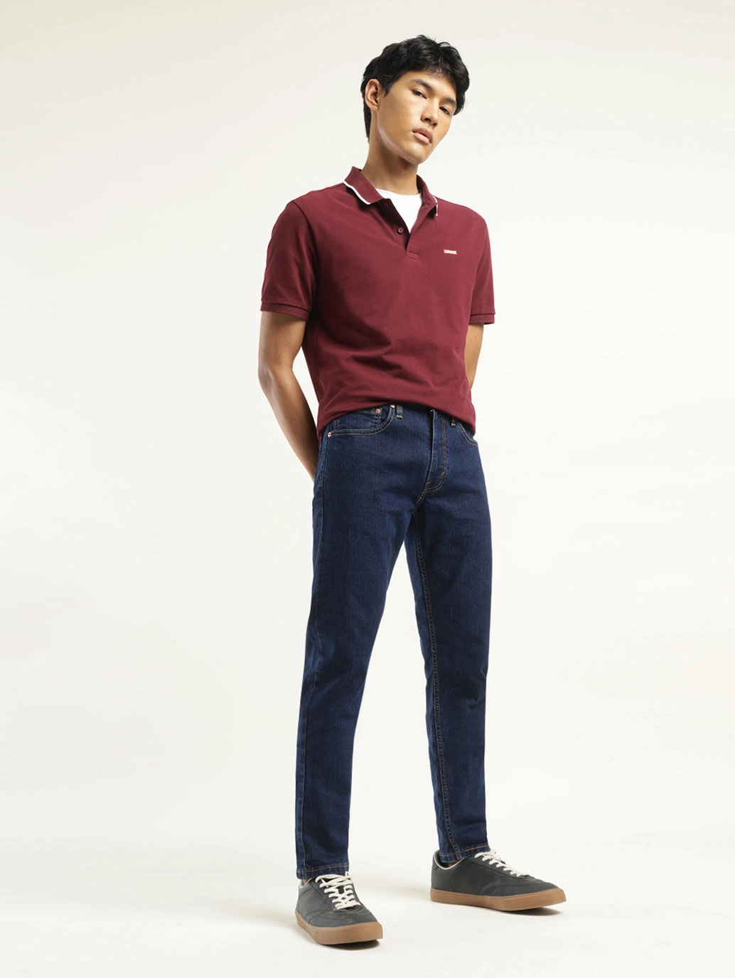 Men's 512 Indigo Slim Tapered Fit Mid Rise Jeans Four Way Stretch Fabric Relaxed Feel