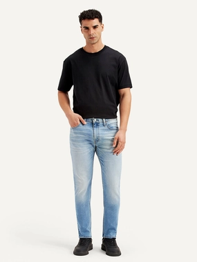 Men's 512 Light Blue Slim Tapered Fit Mid Rise Jeans Festival Outfit Date Night Professional Wear