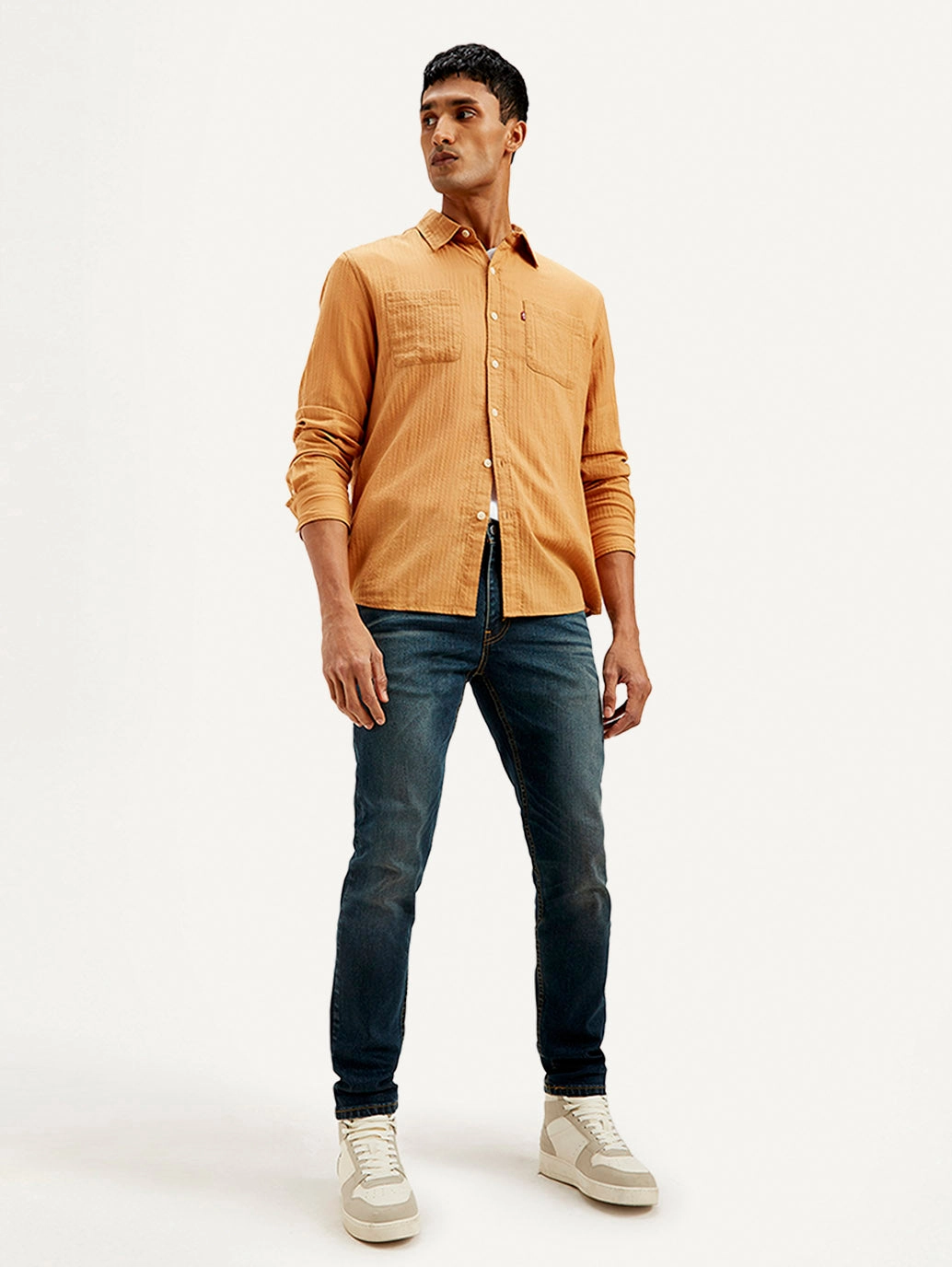 Morning Stroll Professional Wear Brunch Outfit Vibrant Design Men's 512 Navy Blue Slim Tapered Fit Mid Rise Jeans