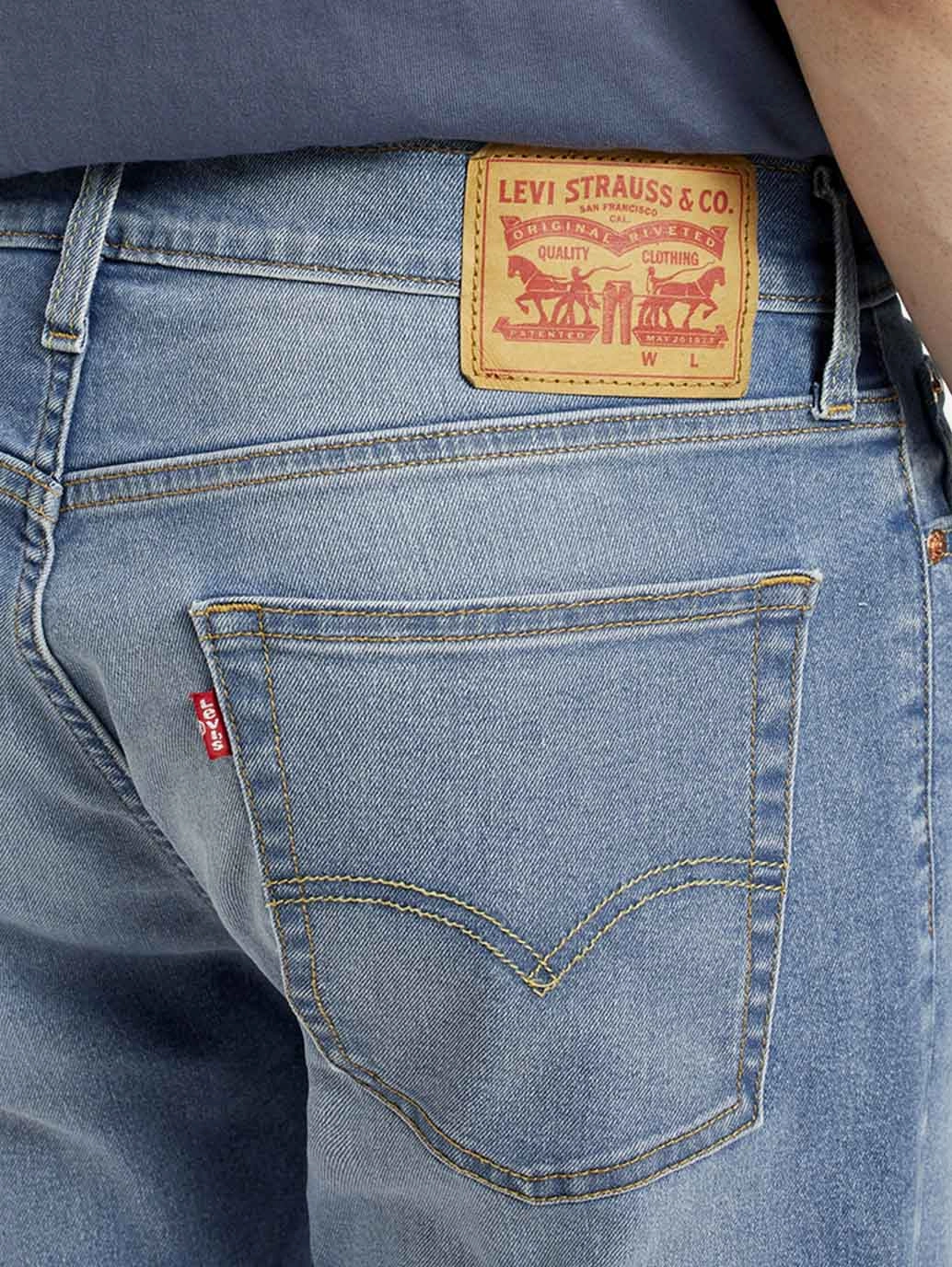 Men's 513 Light Indigo Slim Straight Fit Mid Rise Jeans Style Friendly