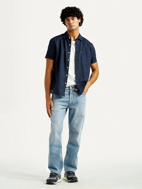 Versatile Wear Men's 513 Light Indigo Slim Straight Fit Mid Rise Jeans