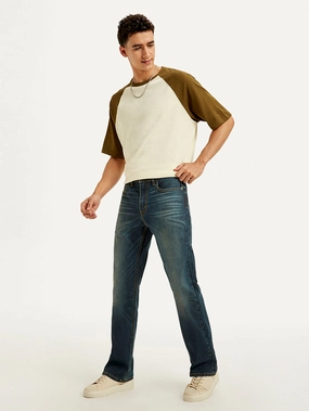 Premium Quality Men's 527 Blue Bootcut Fit Mid Rise Jeans