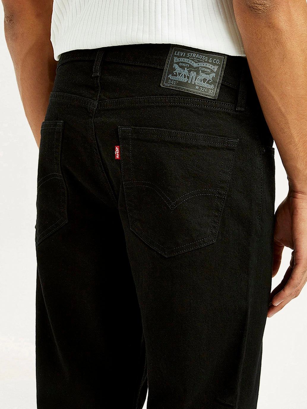 Men's 541 Black Athletic Tapered Fit Mid Rise Jeans Traveler Gear Nature Lover Night Out