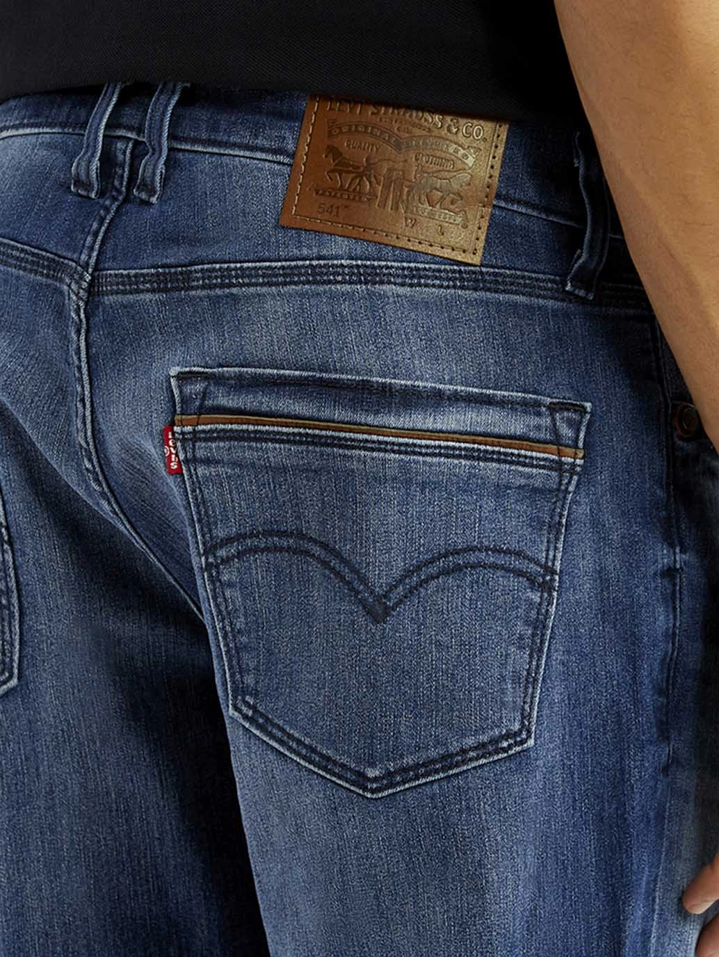 Timeless Cut Men's 541 Blue Regular Tapered Fit Mid Rise Jeans