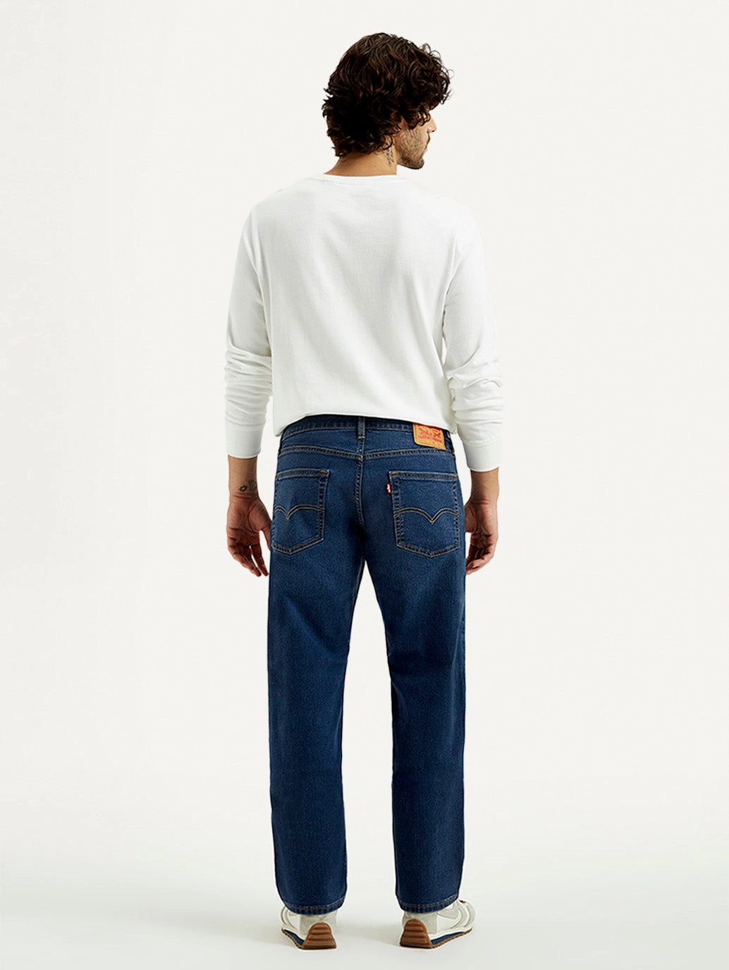 Night Out Daily Wear Daily Wear Breathable Classic Men's 541 Dark Indigo Athletic Tapered Fit Mid Rise Jeans