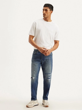 Style Layer Men's 550'92 Blue Loose Fit Mid Rise Jeans