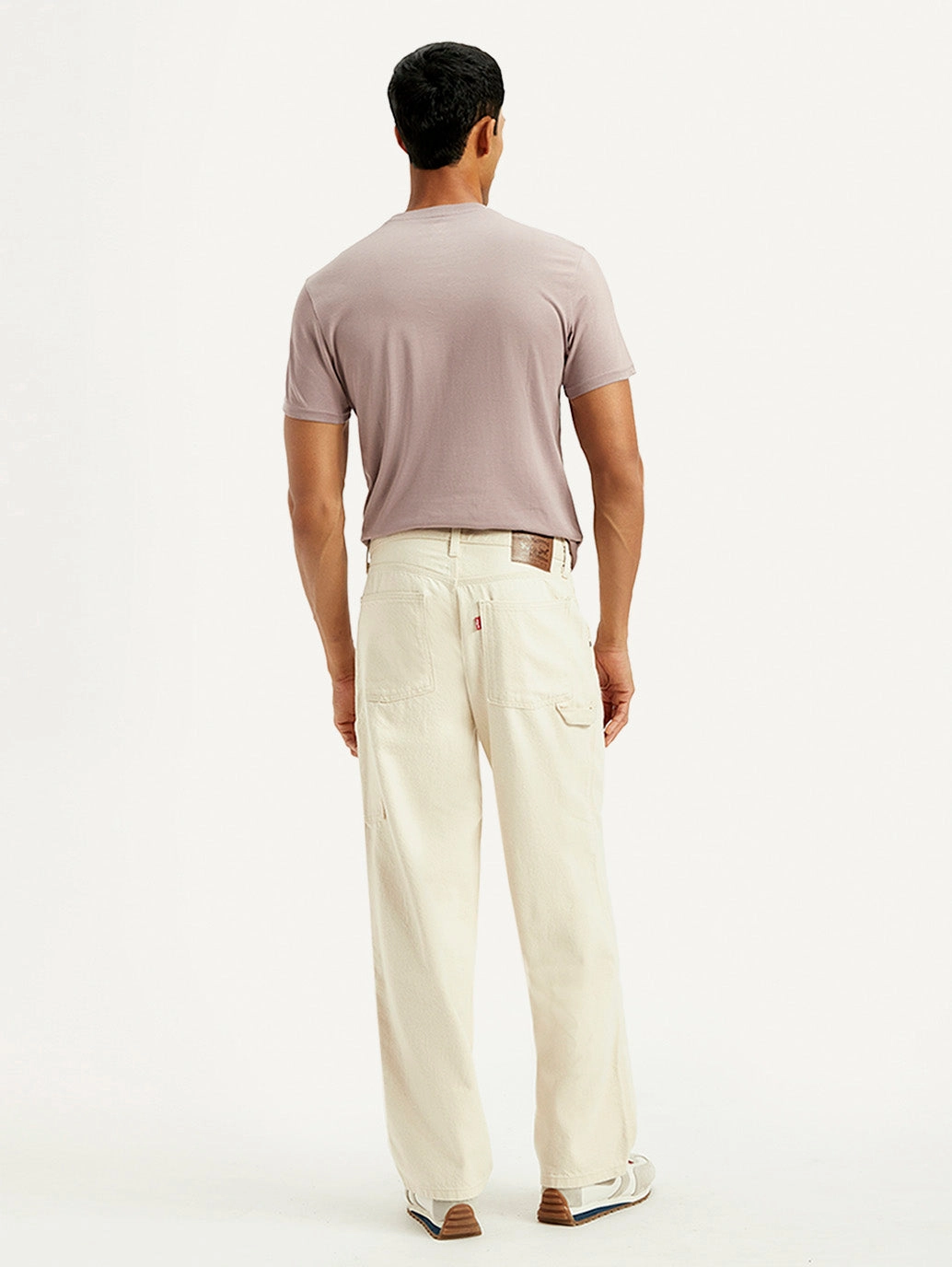 Men's 578 Cream Baggy Fit Mid Rise Carpenter Jeans Day Off Fit