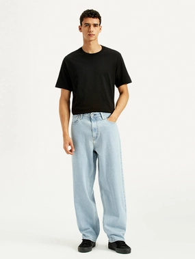 Spring Mood Office Wear Minimalist Mood Fit Men's 578 Light Indigo Loose Fit Mid Rise Jeans