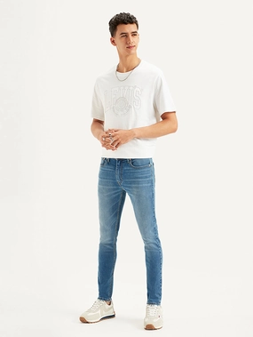 Men's Blue Skinny Fit Mid Rise Jeans Family Style Slim