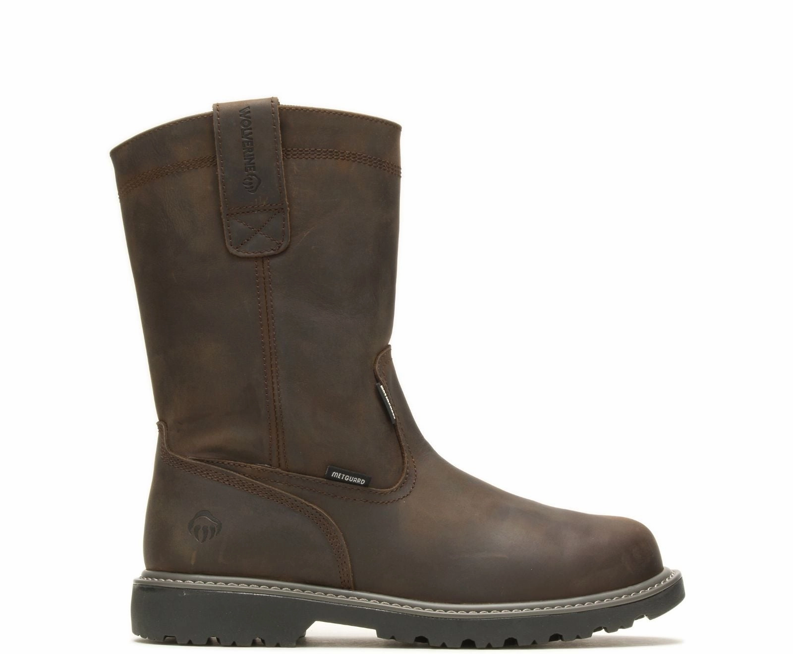 Men's Floorhand Met-Guard Steel-Toe Wellington Work Boot Urban Commute Flexible Frame Night Travel