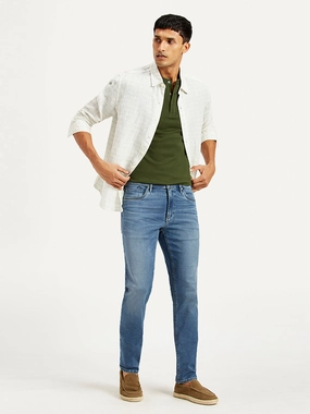Men's Redloop 511 Blue Slim Fit Mid Rise Jeans Street Approved