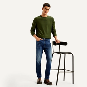 Unisex Wear Classic Professional Wear school wear Men's Redloop 511 Blue Slim Fit Mid Rise Jeans