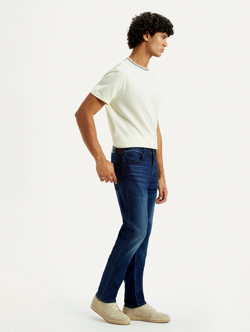 Perfect Fit Mid Rise Fit Men's Redloop 511 Dark Indigo Slim Fit Mid Rise Jeans