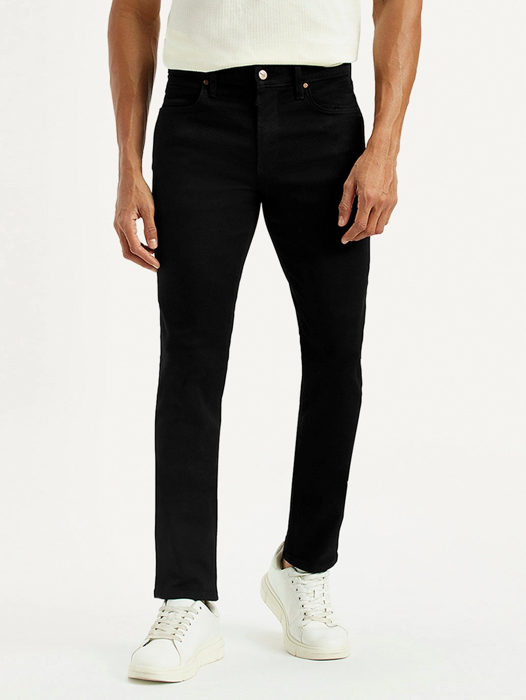 Strong Stitch Neat Look Men's Redloop 511 Dark Indigo Slim Fit Mid Rise Jeans
