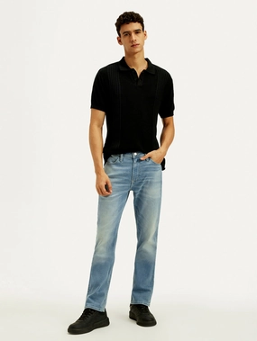 Evening Stroll Urban Explorer Sunny Vibes Vibrant Relaxed Style Men's Redloop 511 Light Indigo Slim Fit Mid Rise Jeans