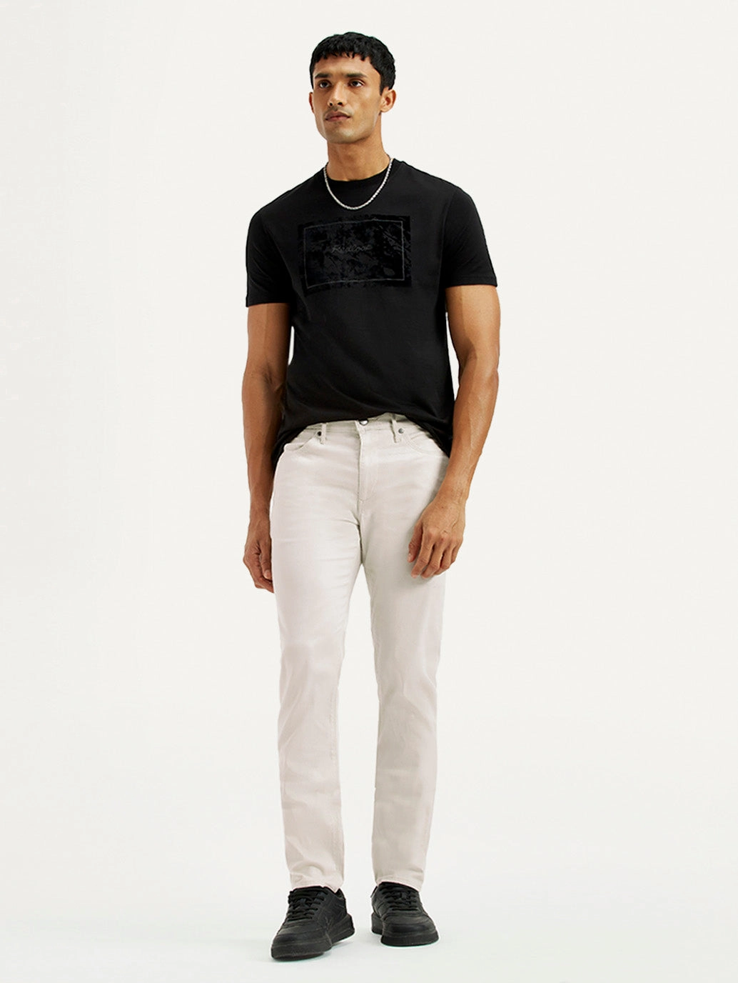 Neutral Tones Men's Redloop 511 Off White Slim Fit Mid Rise Jeans