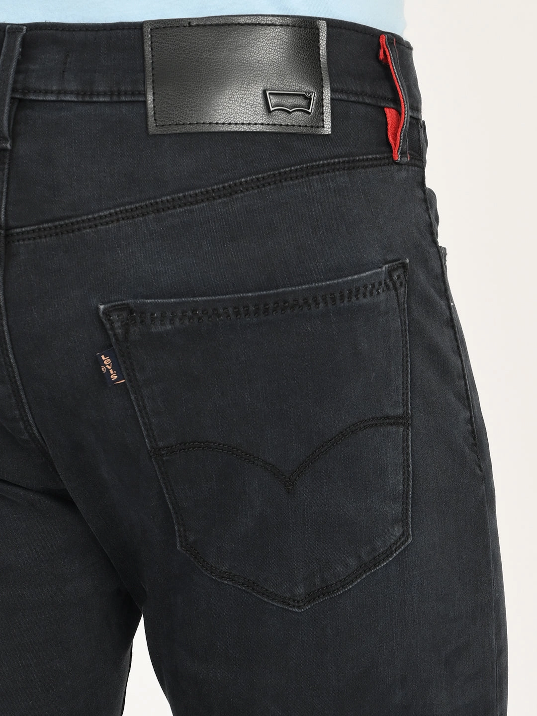 Men's Redloop 512 Charcoal Grey Slim Tapered Fit Mid Rise Jeans All Day Comfort Design Body Friendly