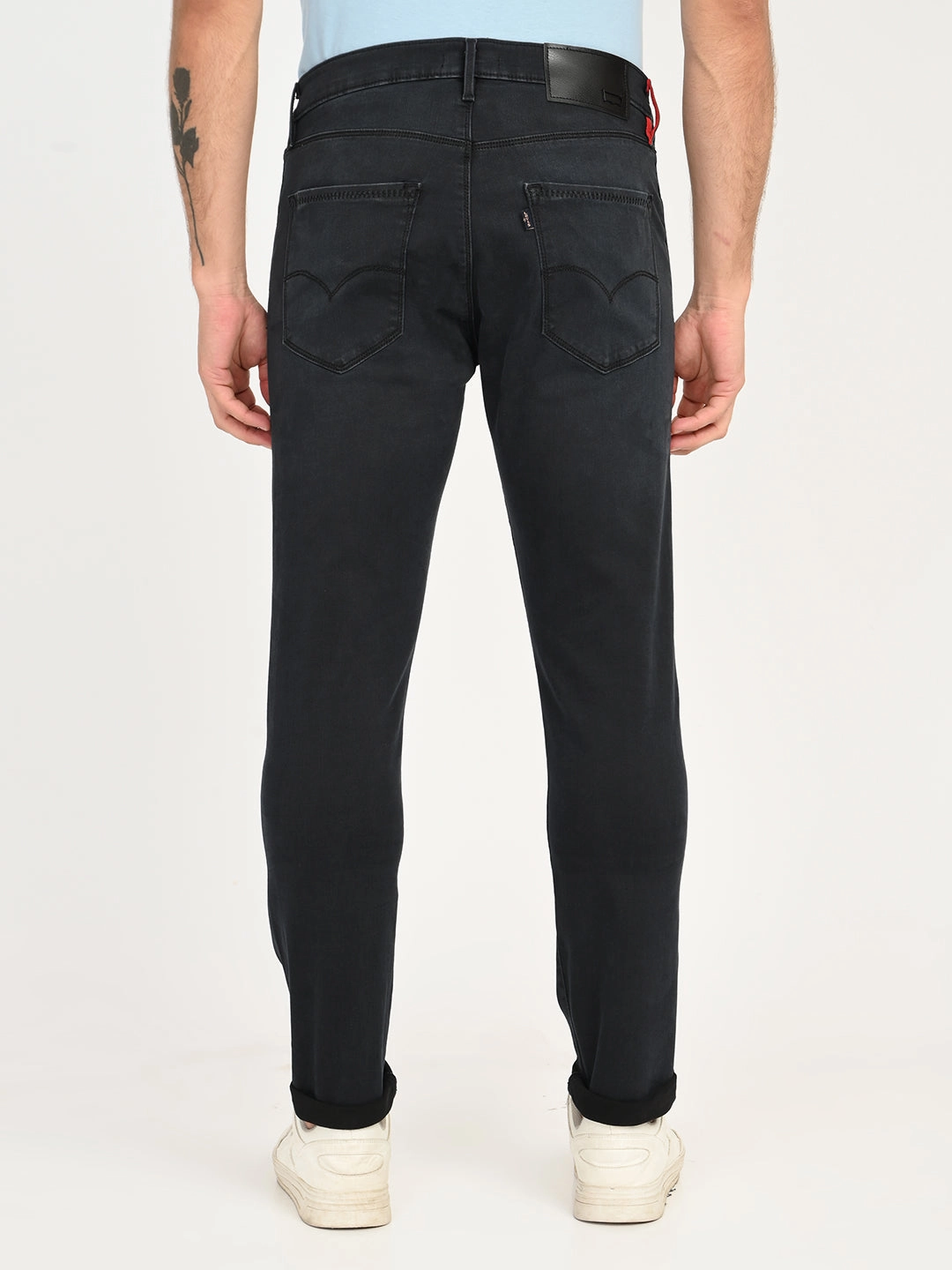 Slim Vintage Lover Work Ready Neutral Men's Redloop 512 Charcoal Grey Slim Tapered Fit Mid Rise Jeans