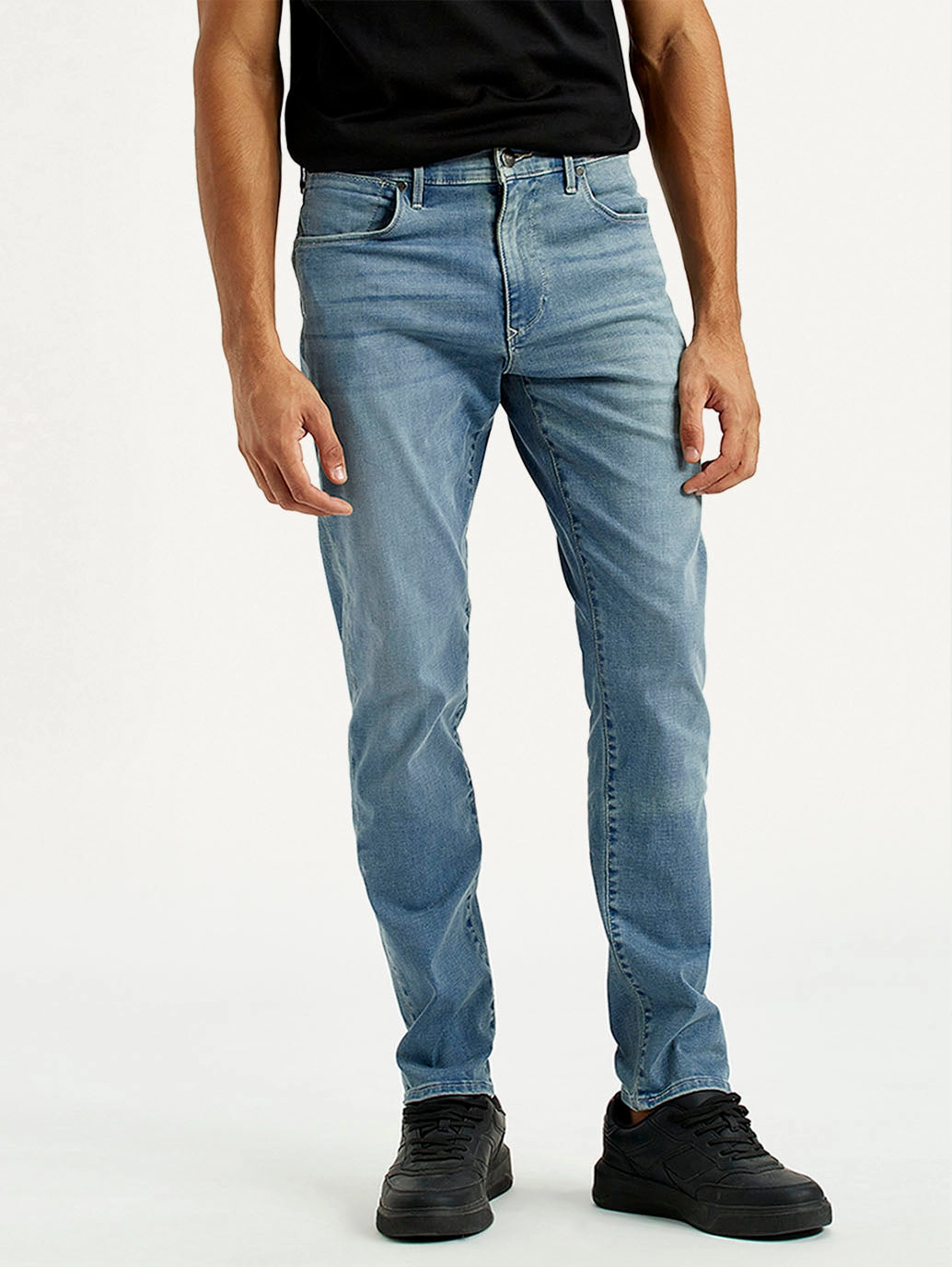 Stretch Classic Wear Men's Redloop 512 Dark Indigo Slim Tapered Fit Mid Rise Jeans