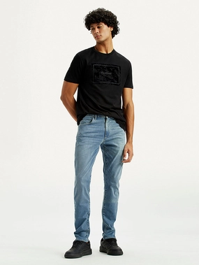 Men's Redloop 512 Dark Indigo Slim Tapered Fit Mid Rise Jeans Urban appeal Casual Look