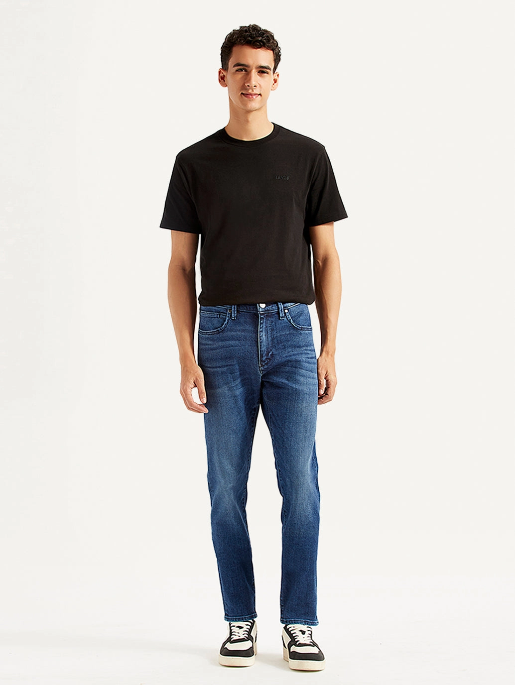 Men's Redloop 512 Slim Tapered Fit Mid Rise Jeans Versatile Design Elegant Travel Outfit Minimalist Style