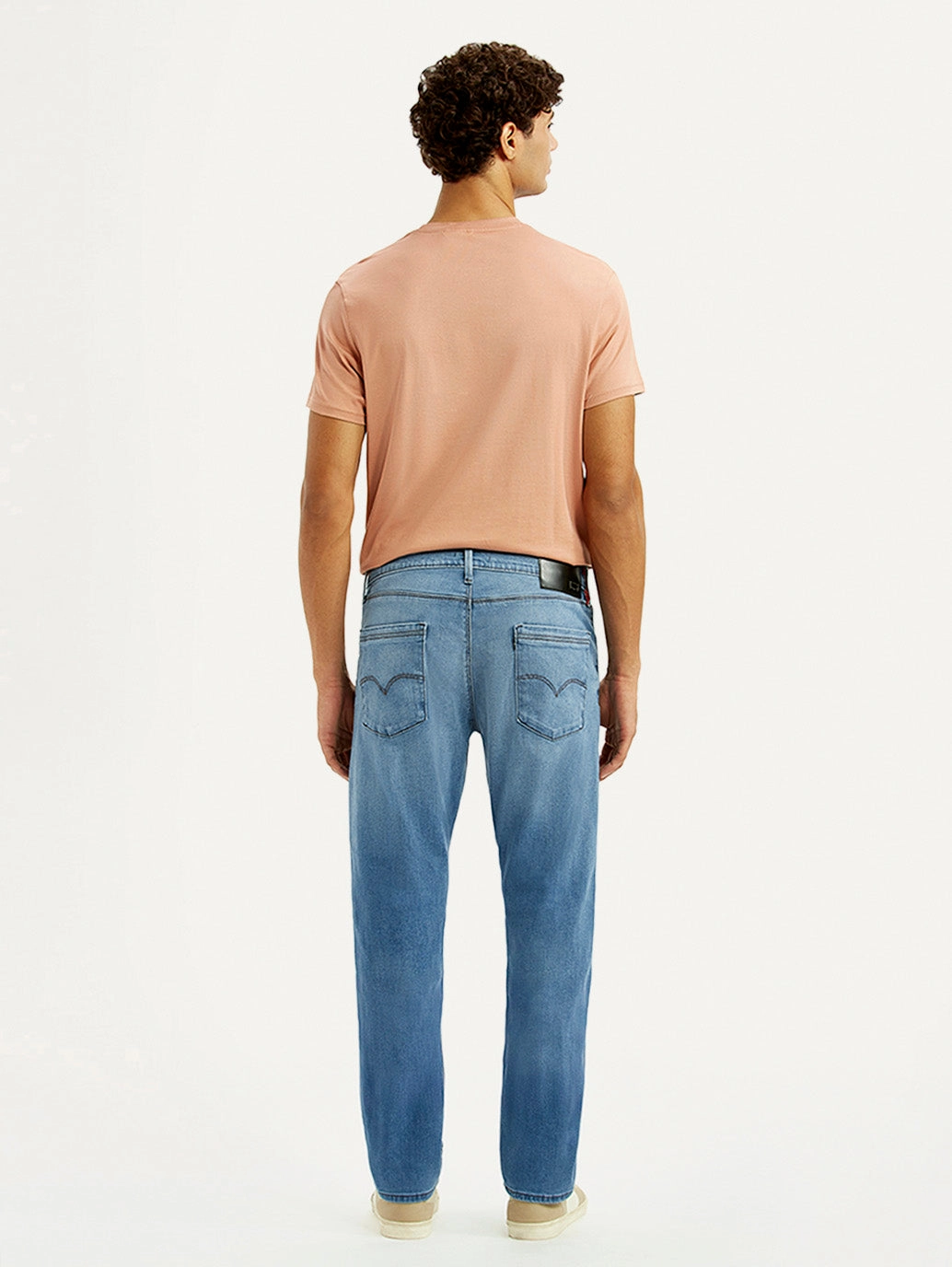 Men's Redloop 513 Light Blue Slim Straight Fit Mid Rise Jeans Organic Cotton