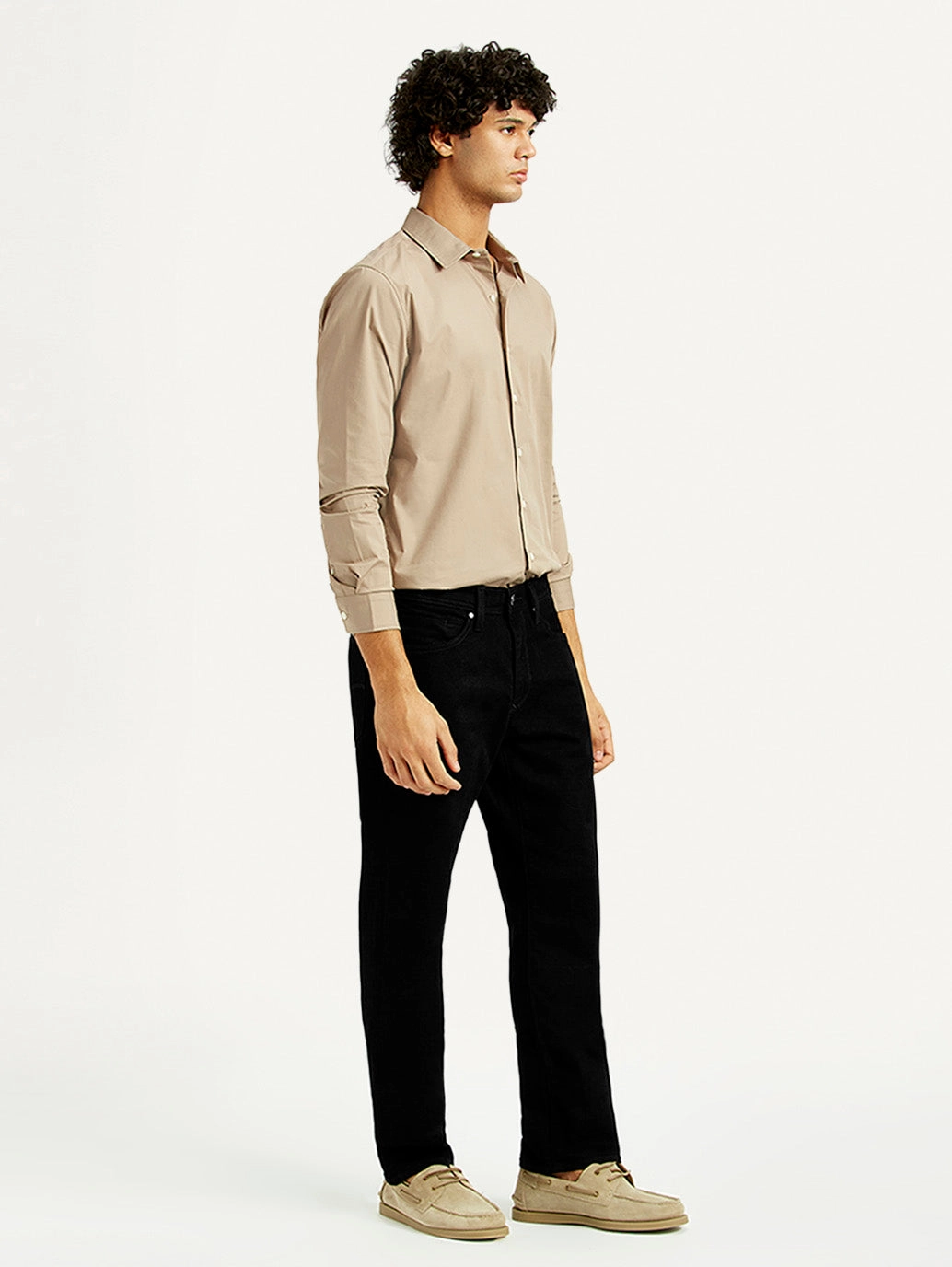 Men's Redloop 541 Black Athletic Tapered Fit Mid Rise Jeans Weekend Style Smooth Unisex Wear Classic Professional Wear