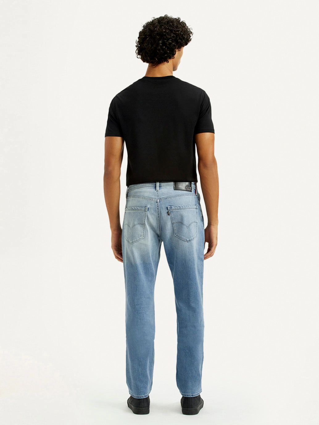 Garment Washed Softness Men's Redloop 541 Light Indigo Athletic Tapered Fit Mid Rise Jeans