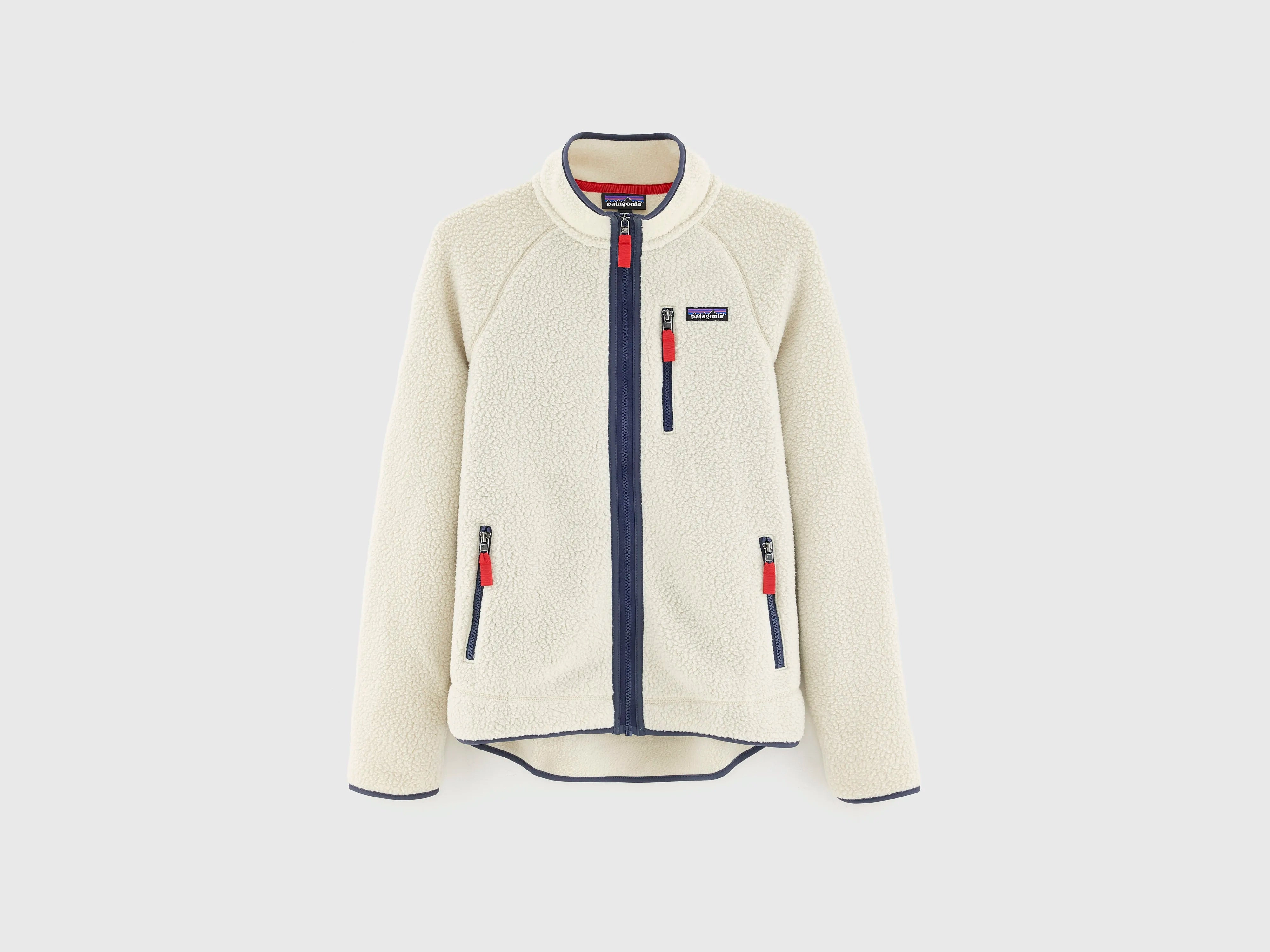 Men's Retro Pile Fleece Jacket  (252 / M / BEIGE) Eco Friendly Fabric