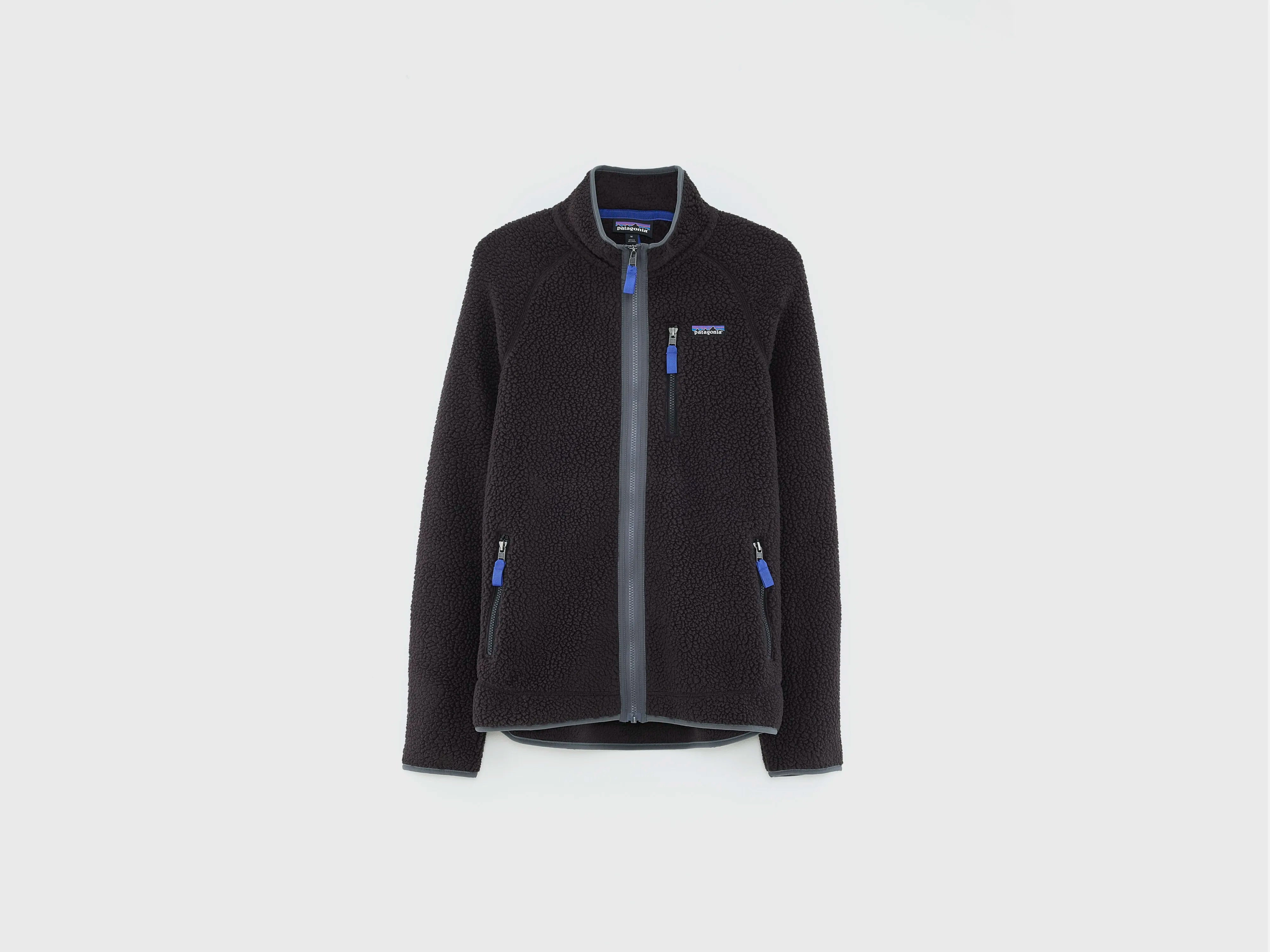 Men's Retro Pile Fleece Jacket  (252 / M / BLACK) Comfort Stretch Fabric Non Bulky Insulation