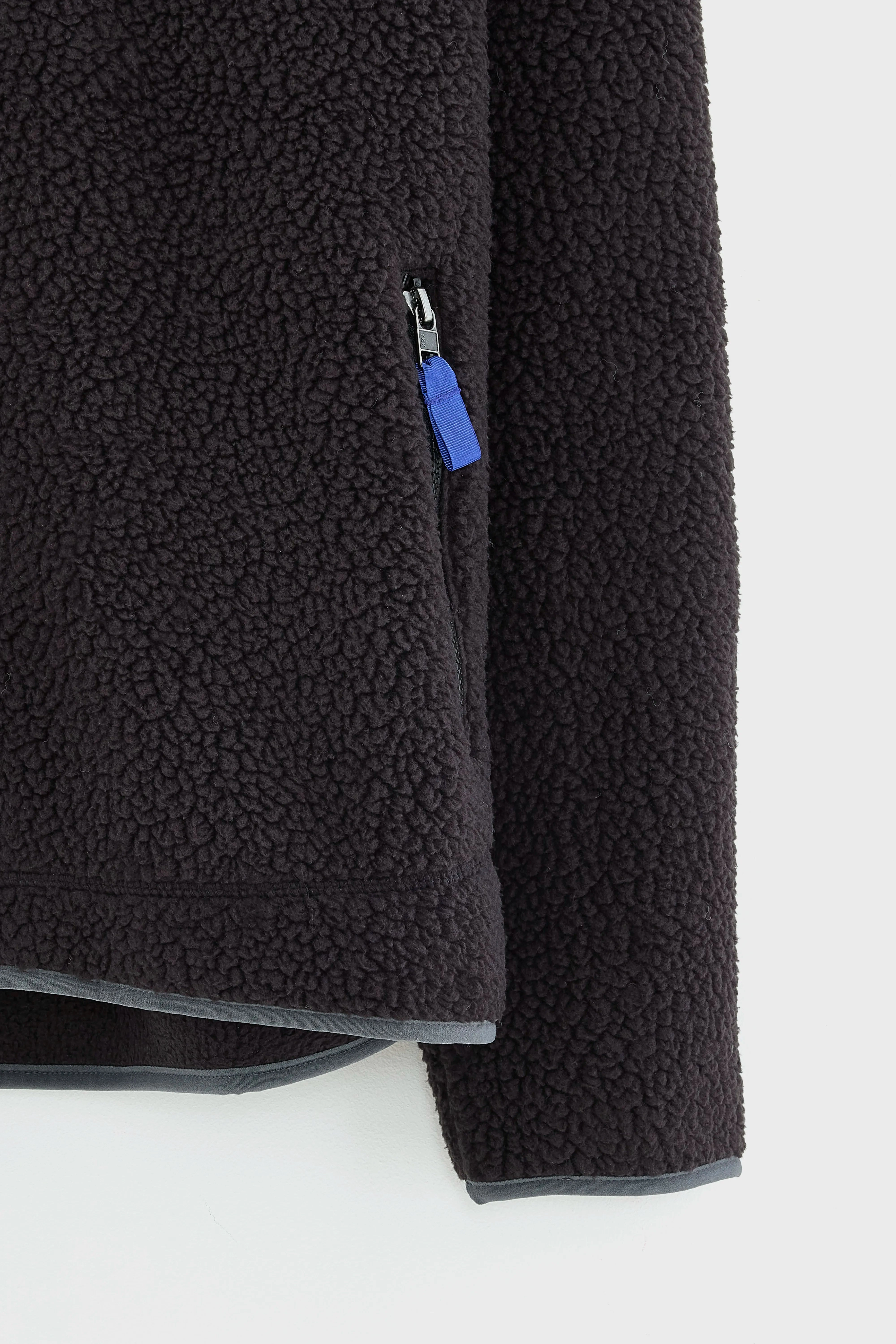 Odor Resistant Coating Men's Retro Pile Fleece Jacket  (252 / M / BLACK)