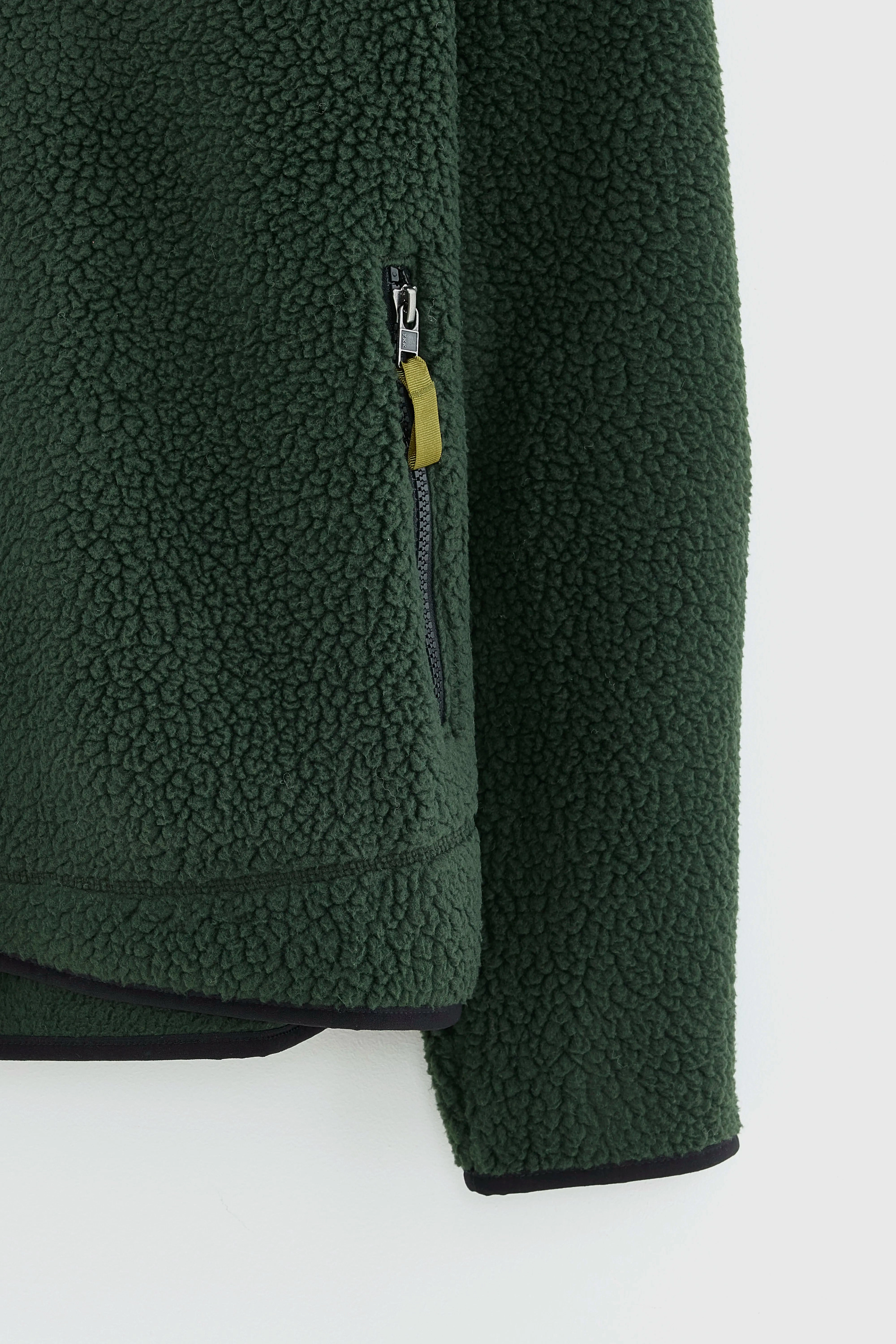 Lightweight Thermal Tech Men's Retro Pile Fleece Jacket  (252 / M / GREEN)