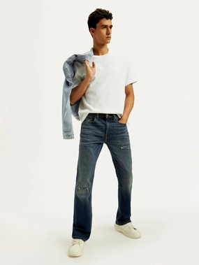 Clean Fashion Layer game Men's Tinted 527 Dark Indigo Bootcut Fit Mid Rise Jeans