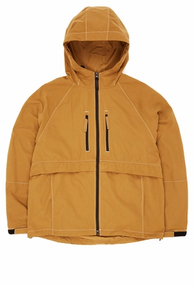 Gramicci Men's Sonora Hooded Jacket - Tan Anti Static Inner Layer Convertible Silhouette